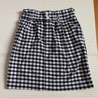 ダブルクローゼット(w closet)のダブルクローゼット　ギンガムチェックタイトスカート(ミニスカート)