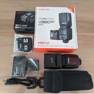 どきんちゃん様用　GODOX V860II-N ＋ X1T-N セット ニコン用(ストロボ/照明)