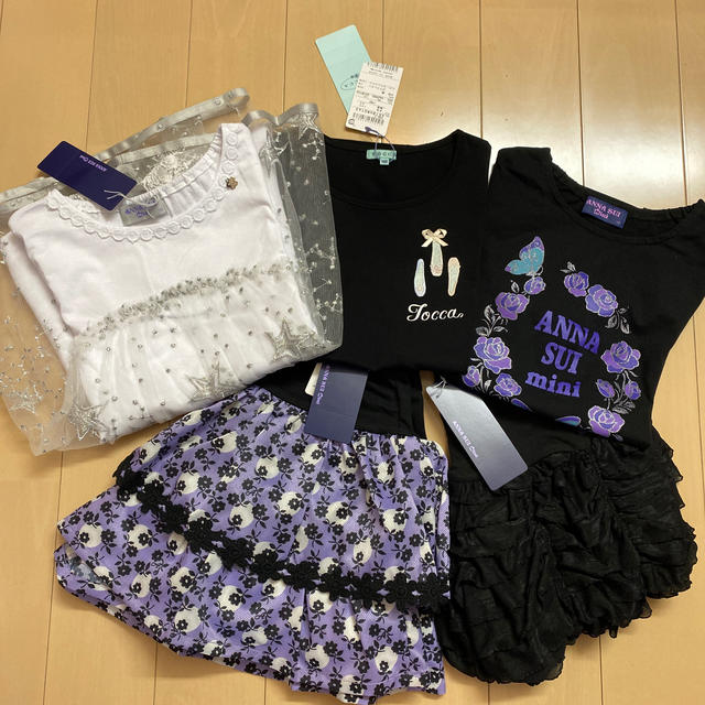 ANNA SUI mini(アナスイミニ)の【ご専用です】ANNA SUImini 140【新品】5点♡ キッズ/ベビー/マタニティのキッズ服女の子用(90cm~)(Tシャツ/カットソー)の商品写真