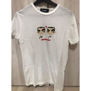 ディースクエアード(DSQUARED2)のDSQUARED2  イタリア　Tシャツ　白　レディース  M(Tシャツ(半袖/袖なし))