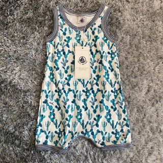 プチバトー(PETIT BATEAU)の新品未使用　PETIT BATEAU　ベビー(60cm)　タンクトップ　肌着(肌着/下着)