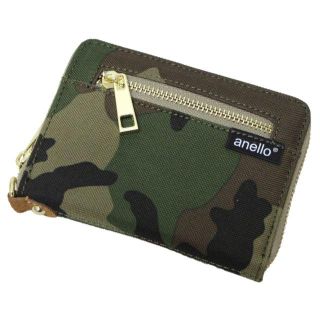 アネロ(anello)のanello アネロ 財布 ウォレット ポリキャンバス2つ折り★迷彩【新品】(財布)