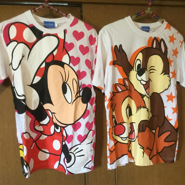 チップ&デール(チップアンドデール)のDisney resort[チップ＆デール　ミニーマウス]Tシャツ　2着売り レディースのトップス(Tシャツ(半袖/袖なし))の商品写真