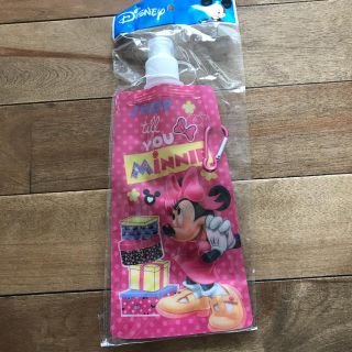 ディズニー(Disney)のミニーちゃん　折りたたみ水筒　480ml(水筒)