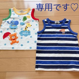 ホットビスケッツ(HOT BISCUITS)の男の子セット❤ホットビスケッツ タンクトップ ミキハウス 80(Ｔシャツ)