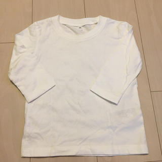ムジルシリョウヒン(MUJI (無印良品))の美品　一度のみ着用　無印長袖白Tシャツ　(Tシャツ/カットソー)