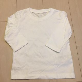 ムジルシリョウヒン(MUJI (無印良品))の美品　一度のみ着用　無印長袖白Tシャツ　(Tシャツ/カットソー)