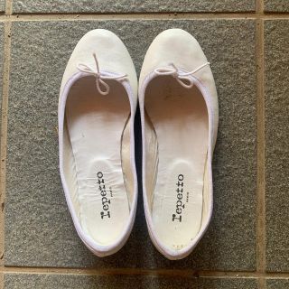 レペット(repetto)のレペット　repetto ホワイトバレエシューズ38.5(バレエシューズ)