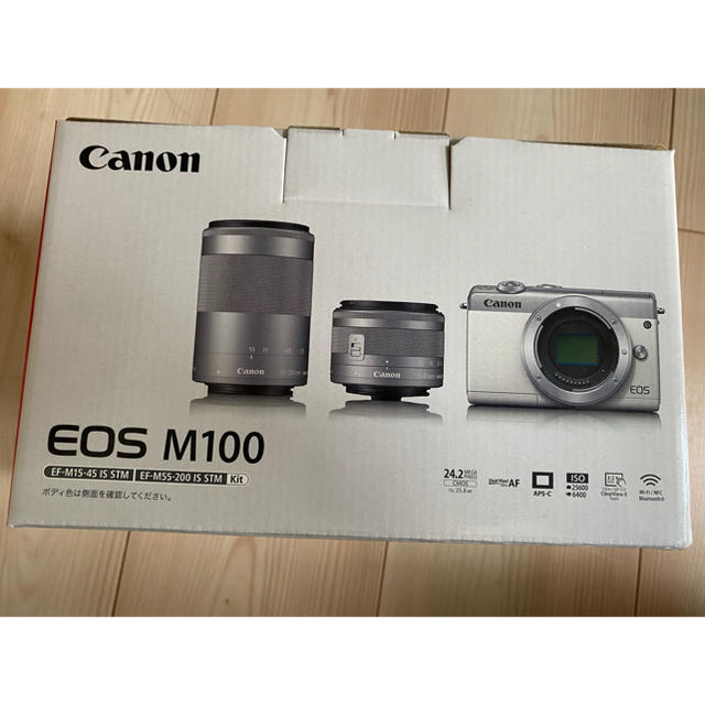 eos m100  ダブルレンズキット　Canon 新品未使用