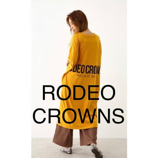ロデオクラウンズワイドボウル(RODEO CROWNS WIDE BOWL)のrodeo crowns ロデオクラウンズ　Tシャツ　ワンピース　ロゴ　SALE(ロングワンピース/マキシワンピース)