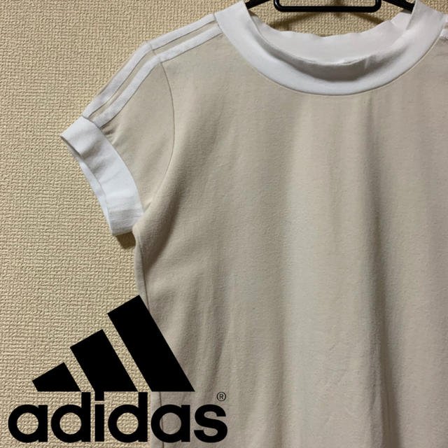 adidas(アディダス)の【美品】adidas 刺繍ロゴベーシックカットソー レディースのトップス(Tシャツ(半袖/袖なし))の商品写真