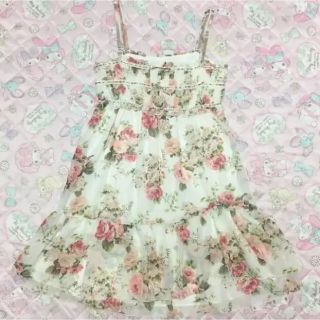 レストローズ(L'EST ROSE)の★美品★ レストローズ 花柄ワンピース ★(ミニワンピース)