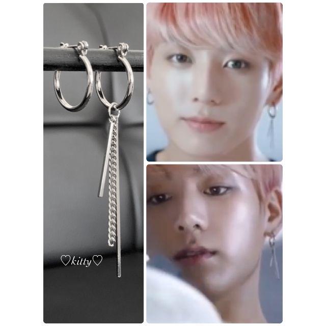 防弾少年団(BTS)(ボウダンショウネンダン)の✧BTS!! ジョングク着用タイプ✧ 【ミックスピアス7】 メンズのアクセサリー(ピアス(両耳用))の商品写真