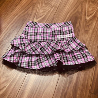 リズリサドール(LIZ LISA doll)のLIZLISA スカート 110 ピンク　チェック(スカート)