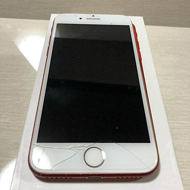 iPhone7 RED 128GB simフリー ジャンク