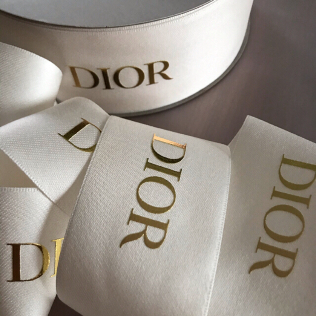 Dior(ディオール)の幅広‼︎ディオール  リボン　3m インテリア/住まい/日用品のオフィス用品(ラッピング/包装)の商品写真
