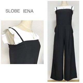 スローブイエナ(SLOBE IENA)のお値下げ！スローブイエナ  オールインワン　ブラック(サロペット/オーバーオール)