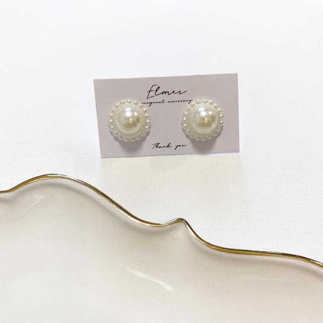 【sale】pearl pierce / earring  ハンドメイドのアクセサリー(ピアス)の商品写真