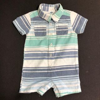 オールドネイビー(Old Navy)のOLD NAVY シャツロンパース　50〜60(ロンパース)