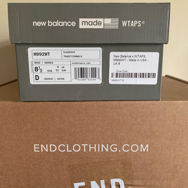 New Balance(ニューバランス)のWTAPS x NEW BALANCE M992WT US8.5 26.5cm メンズの靴/シューズ(スニーカー)の商品写真