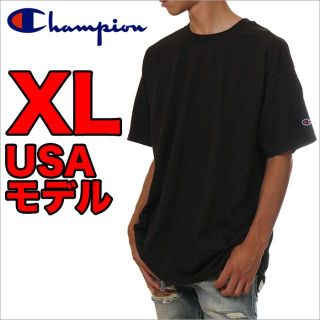 チャンピオン(Champion)の【訳あり】チャンピオン Tシャツ XL 黒 USAモデル(Tシャツ/カットソー(半袖/袖なし))