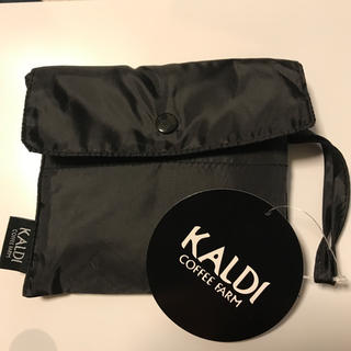 カルディ(KALDI)のKALDI オリジナルエコバッグ　ブラック(エコバッグ)