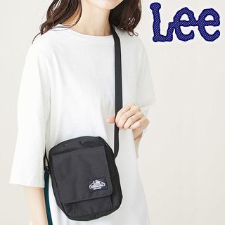 リー(Lee)のLee フロントフラップ ミニショルダー(ブラック)(ショルダーバッグ)