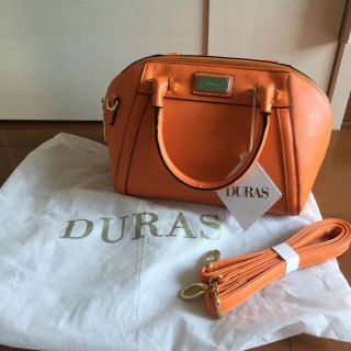 デュラス(DURAS)のDURASオレンジショルダーBAG(ショルダーバッグ)