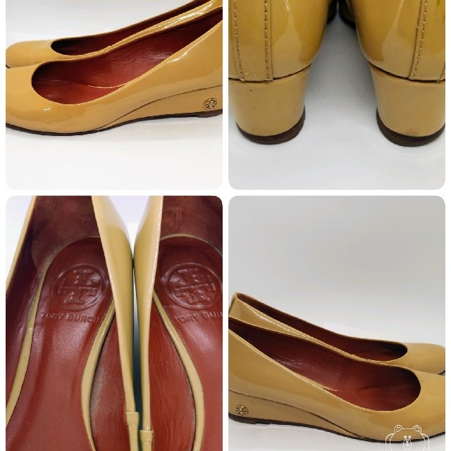 Tory Burch(トリーバーチ)のTory Burchトリーバーチ　エナメルパンプスローヒール　24　cm レディースの靴/シューズ(ハイヒール/パンプス)の商品写真