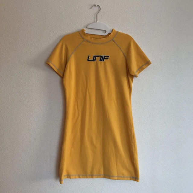 ユニフ イエローワンピース unif