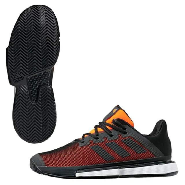 adidas(アディダス)の最値定価13200円!アディダス ソーラーマッチバウンス テニスシューズ26.5 スポーツ/アウトドアのテニス(シューズ)の商品写真