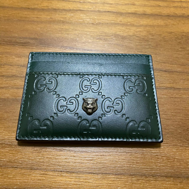 Gucci(グッチ)の値下げ　GUCCI シマ　カードケース メンズのファッション小物(折り財布)の商品写真