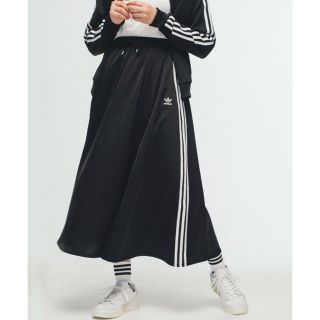 アディダス(adidas)の（新品）アディダスオリジナルス　ブラックロングスカート　Mサイズ(ロングスカート)