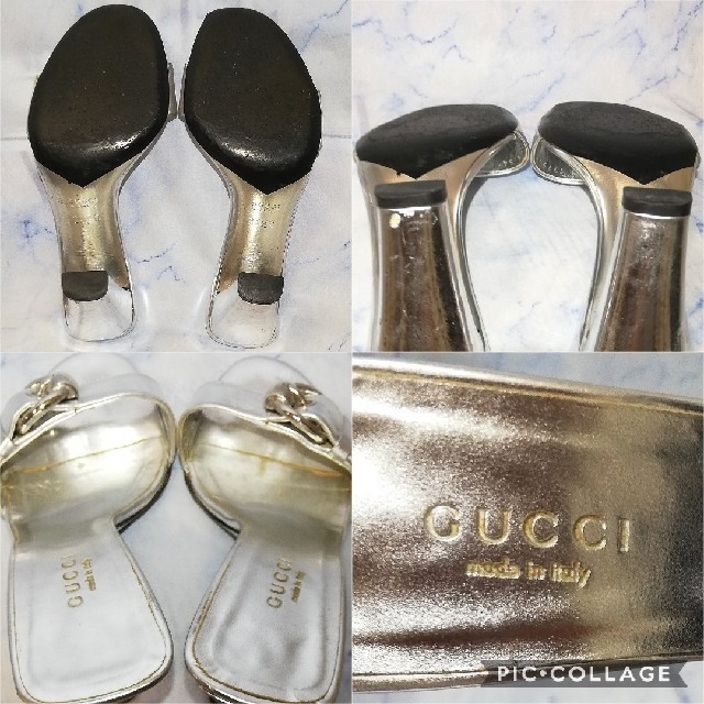 Gucci(グッチ)のグッチ シルバー ビット サンダル レディースの靴/シューズ(サンダル)の商品写真