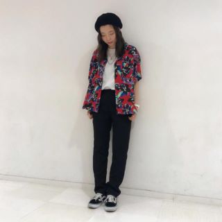 エックスガール(X-girl)の#1 ROMEO FLOWER OPEN COLLAR SHIRT(シャツ/ブラウス(半袖/袖なし))