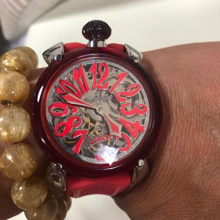 GaGa MILANO ガガミラノ『マヌアーレ クロノグラフ 48mm』レッド