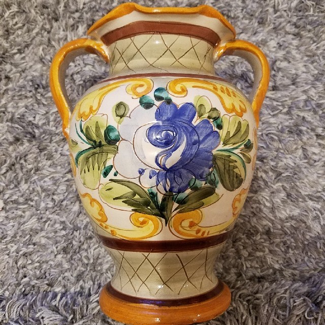 イタリア製 アンブラ AMBRA 陶器 花瓶 壺 グラス インテリア/住まい/日用品のインテリア小物(花瓶)の商品写真