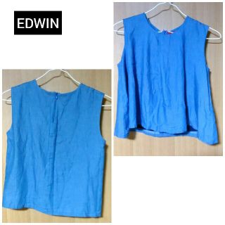 エドウィン(EDWIN)の●EDWIN　デニム風　ベスト　フリーサイズ(ベスト/ジレ)