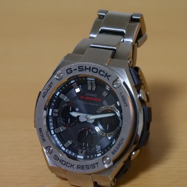 【美品】G-SHOCK　GST-W110D-1AJF　電波ソーラー