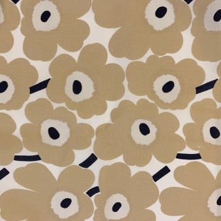 マリメッコ(marimekko)のmarimekko マリメッコ mini UNIKKO カットクロス　ベージュ(生地/糸)