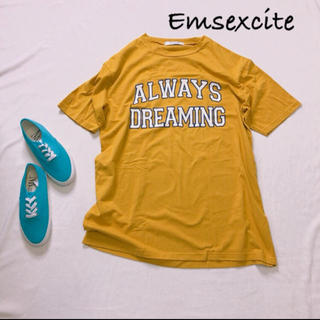 エムズエキサイト(EMSEXCITE)のEmsexcite ロゴトップス(Tシャツ(半袖/袖なし))