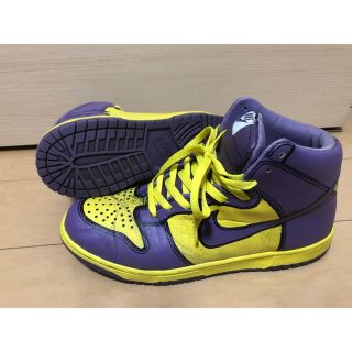 ナイキ(NIKE)のNIKE DUNK HIGH　ナイキ　ダンク　ハイ　レイカーズ(スニーカー)