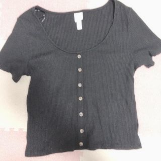 エイチアンドエイチ(H&H)のH&M エイチアンドエム 半袖 黒(Tシャツ(半袖/袖なし))