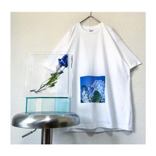 ヨウジヤマモト(Yohji Yamamoto)のprotocol オリジナル "アジサイ" プリント 花柄 ビッグサイズTシャツ(Tシャツ/カットソー(半袖/袖なし))