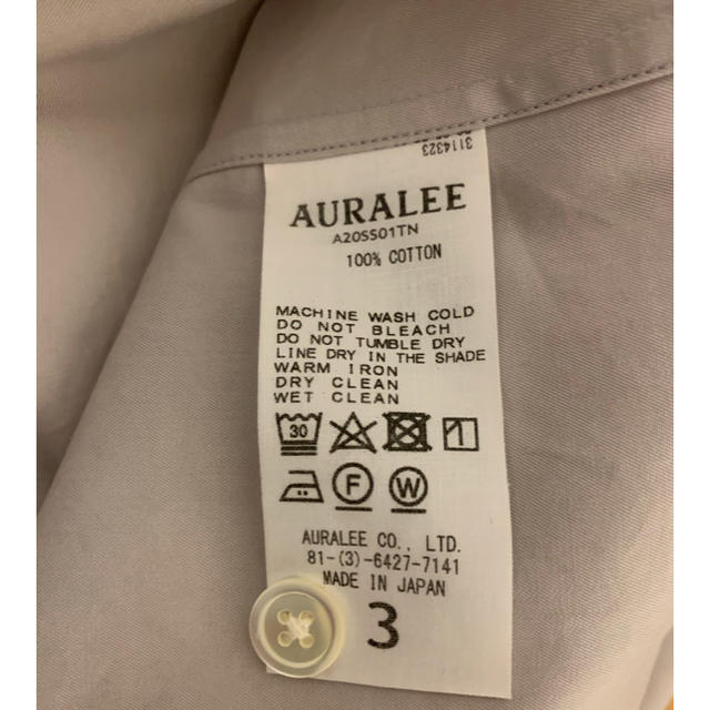 AURALEE / Washed Finx Twill Big Shirts メンズのトップス(シャツ)の商品写真