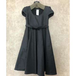 マックスマーラ(Max Mara)のマックスマーラ フレアーワンピース　ブラック 38(ひざ丈ワンピース)