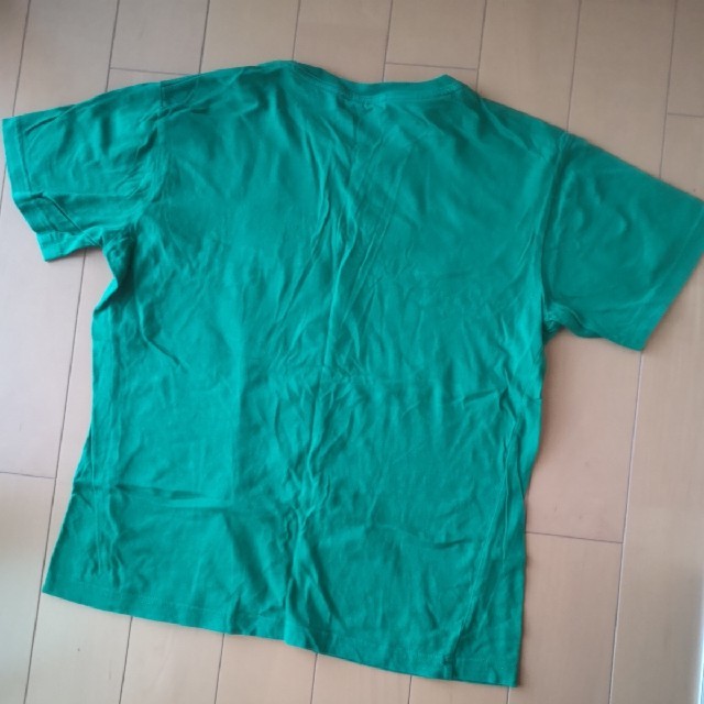 メンズ　Tシャツ　L　綿100　緑　トップス　半袖　部屋着 メンズのトップス(Tシャツ/カットソー(半袖/袖なし))の商品写真
