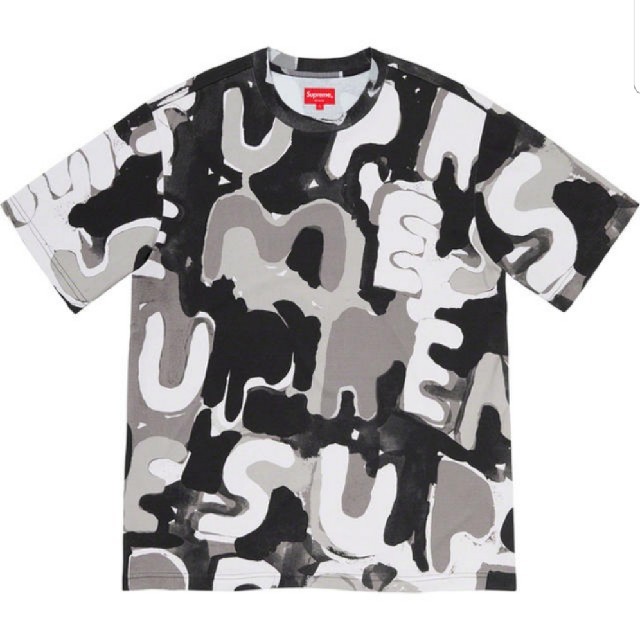 supreme painted logo tee