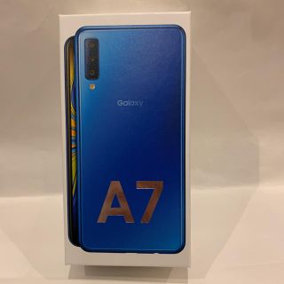 サムスン(SAMSUNG)の楽天版/Garaxy A7 64GB SIMフリー/ブルー/新品未開封(スマートフォン本体)