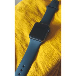 アップルウォッチ(Apple Watch)の【本日限定値下】Apple watch series3スペースグレーGPSモデル(腕時計(デジタル))